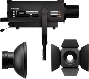 Profoto L1600D HydroCTech Technology and Dual-Mounting Mono-LED Bundle with 360-Degree Rotating Barndoor 234mm Kit (2 Items)