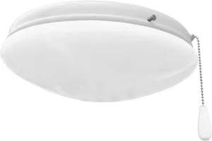 Progress Lighting P2602-30WB AirPro Collection Universal Opal Glass Ceiling Fan Light Kit, 2-Light, White
