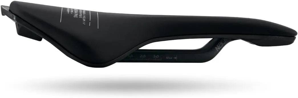 Prologo Nago R4 Pas Nack - Road Bike Saddle, Black, Unisex-Adults, Foam Pad, Carbon Fibre Base & Rail, 245x147mm, 155g, Suitable for Serious Cyclists & Professionals