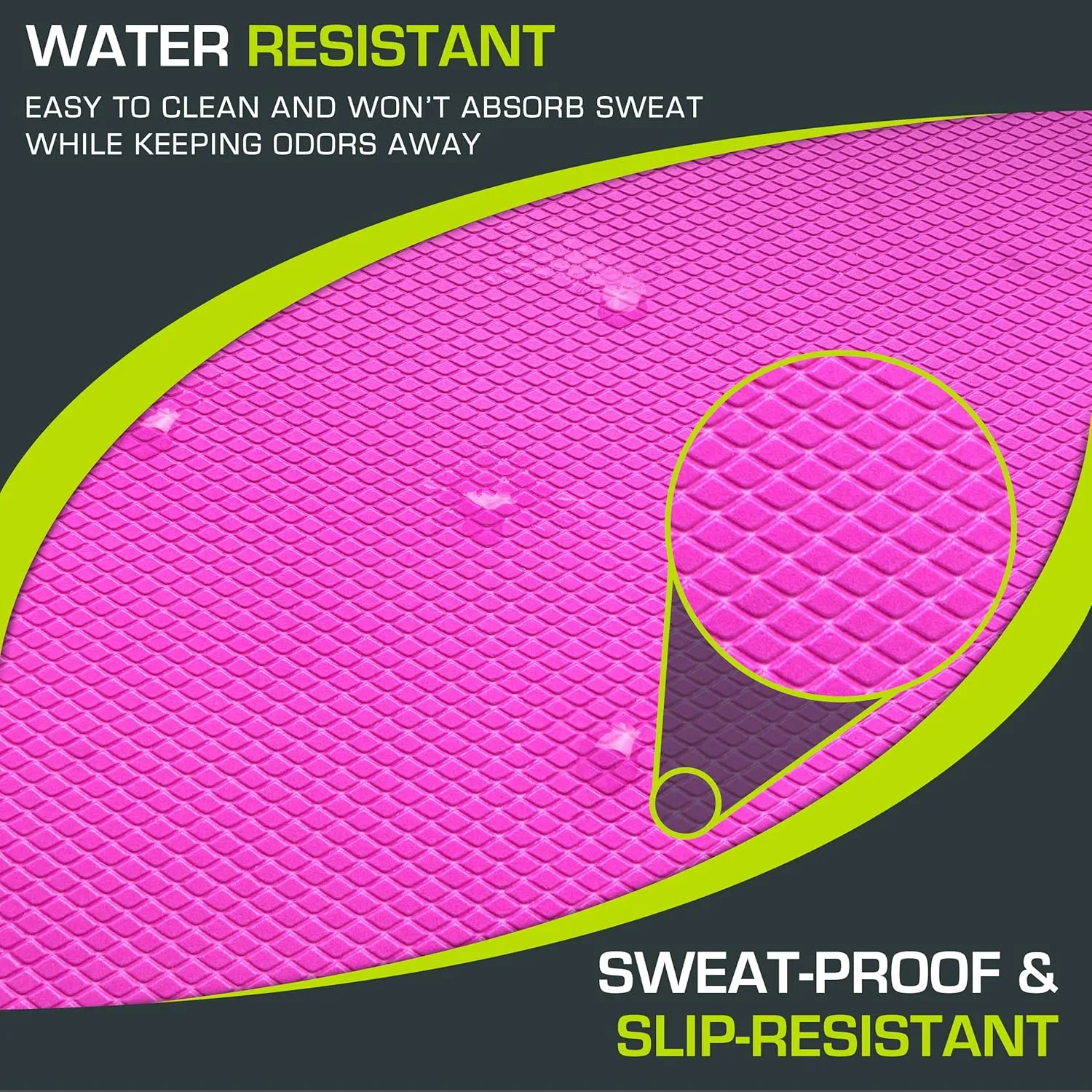 ProsourceFit Exercise Balance Pad – Large Cushioned Non-Slip Foam Mat & Knee Pad for Fitness, Stability Training, Physical Therapy, Yoga 15"x19"