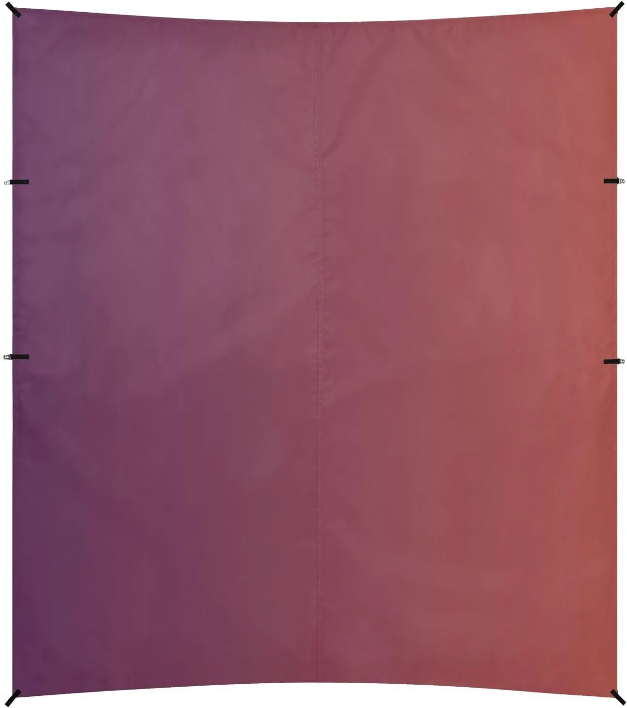 Purple Brown Gradient Foldable Beach Tent UPF50 Easy Setup Shade Sun Shelter with Sandbags & Sand Shovel for Camping Trips, Fishing, Backyard Fun or Picnics