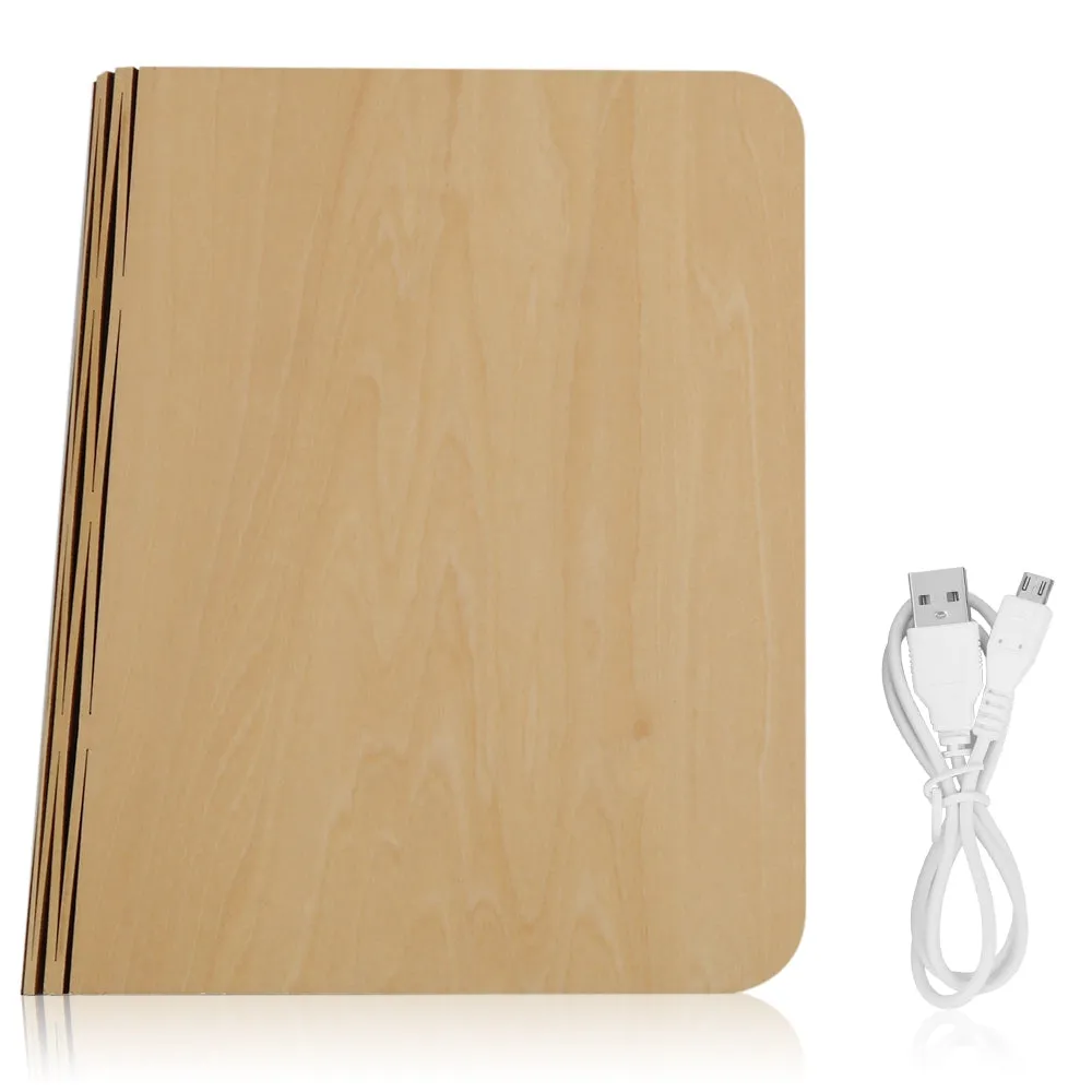 QL01 Warm White LED Wooden Folding