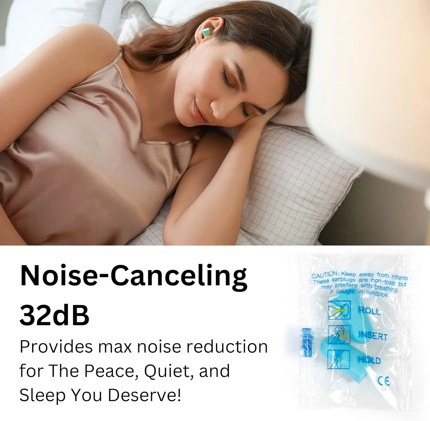 Quality Foam Earplugs - 200 Pairs Bulk Pack - Ideal Ear Plugs for Sleeping, Noise Cancelling, Snoring, Travel, Shooting, Study, Work, Construction, and Safety Hearing Protection - 32 dB NRR - Blue