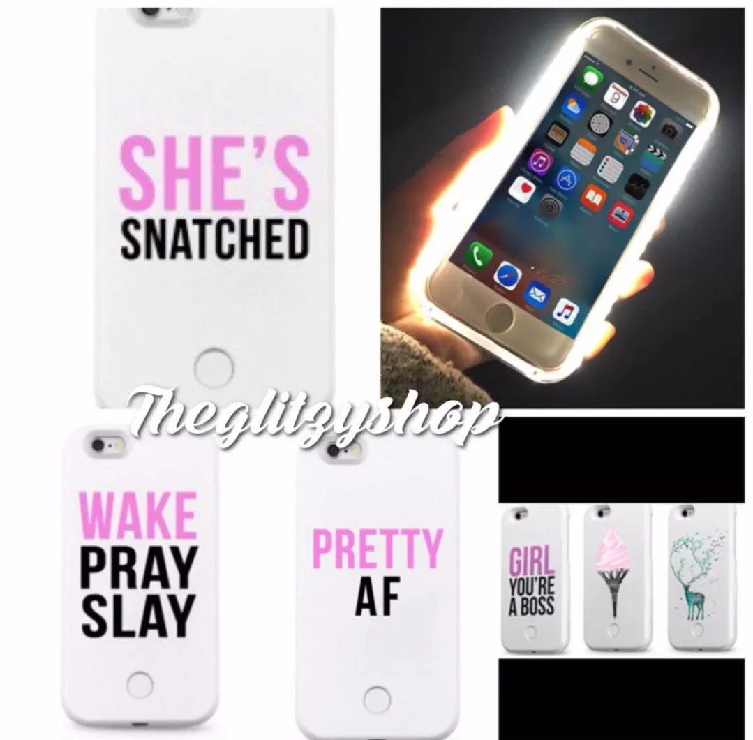 "Girl Your A Boss" LED Selfie Case-CLEARANCE