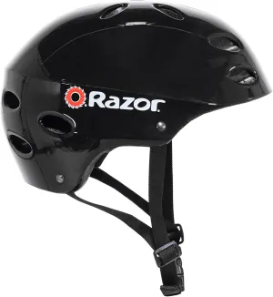 Razor V-17 Youth Multi-Sport Helmet - CPSC Approved Kid’s Helmet with Adjustable Strap - Durable Helmet with Foam Padding for Biking, Skating, and Other Outdoor Sports