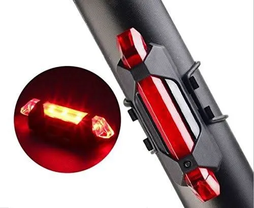 Rechargeable Waterproof Red LED Front Bicycle Light