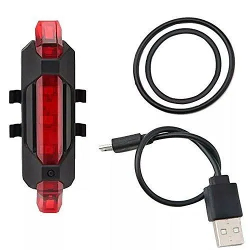 Rechargeable Waterproof Red LED Front Bicycle Light