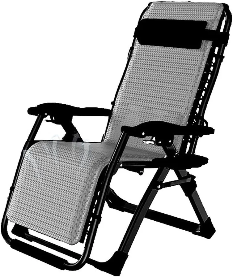 Recliner,Recliner Folding Camping Chair,Adjustable Beach Chairs,Outdoor Lounge Folding Chaise ?Longue,Padded Seat & Free Reclining Angle with Lock,for (Style-1