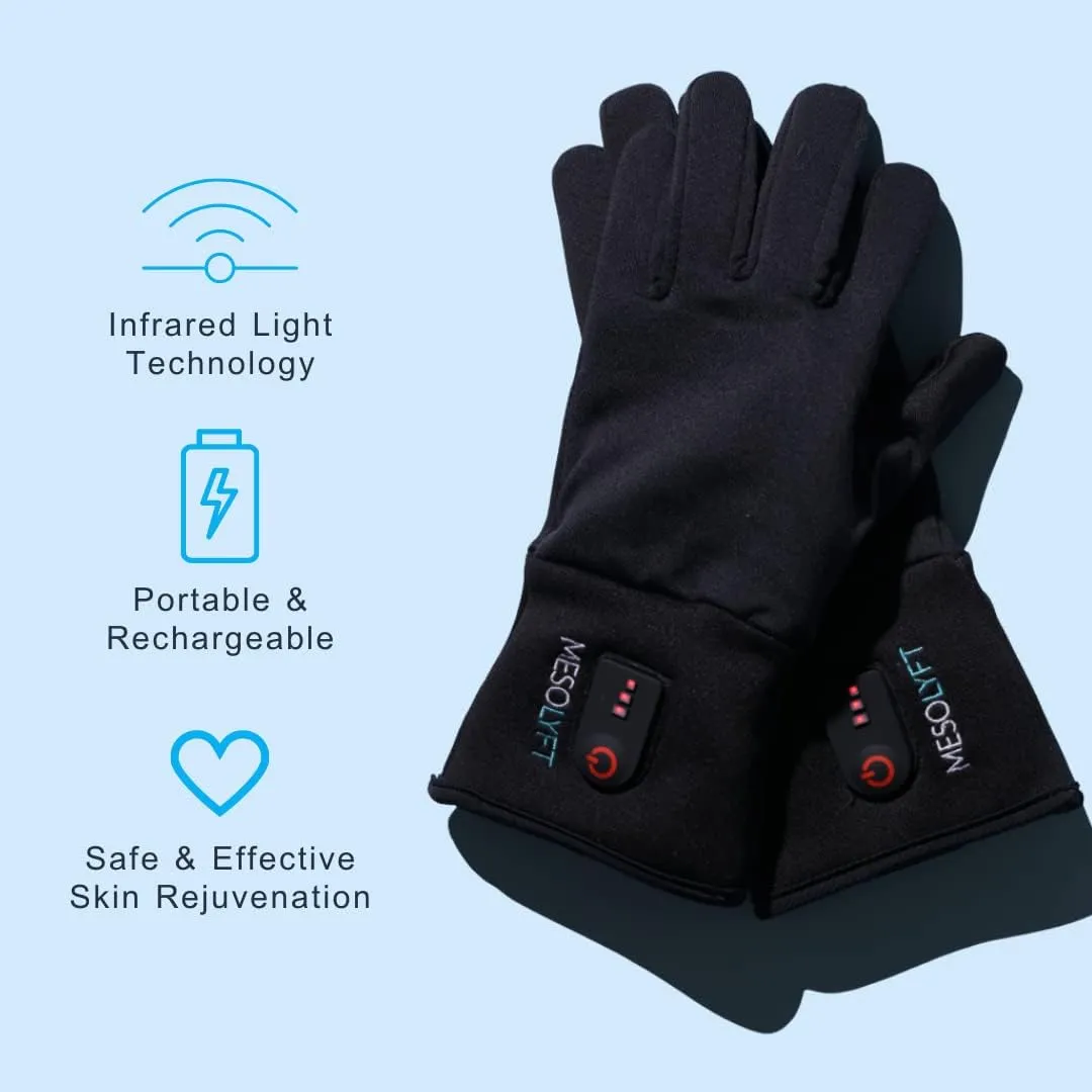 Rejuvenating Moisturizing Gloves (Medium) | Infrared Heat for Wrinkles and Aging Hands | Infrared Light Device