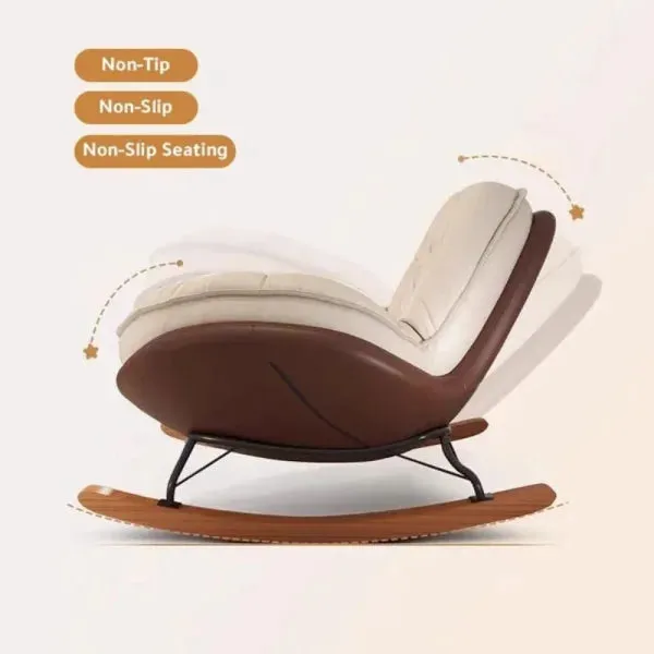 Rocking Chair Nursery - Padded Glider for Living Room & Bedroom Reading