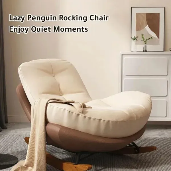 Rocking Chair Nursery - Padded Glider for Living Room & Bedroom Reading