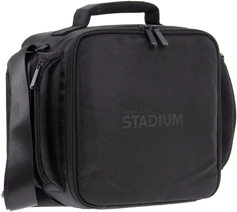 Rocksteady Stadium Carry Bag - Fits 4 Speakers or 2 Speakers   1 Subwoofer - Black with Carry Handle & Shoulder Strap - Accessory Pockets