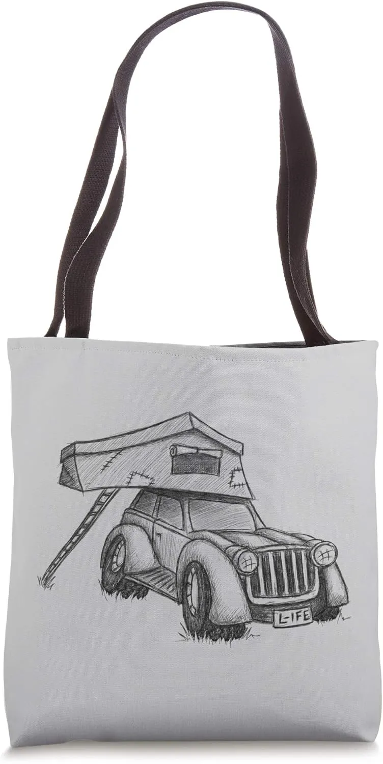 Rooftop Tent Camping Offroad Truck Camper Tote Bag