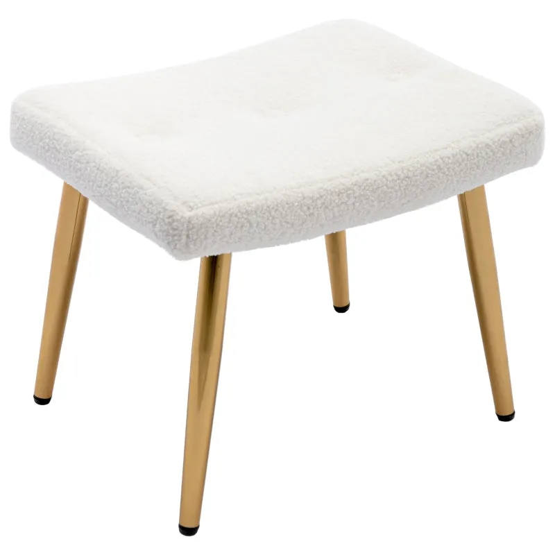 Rootz Elegant Wingback Chair - Armchair - Lounge Chair - Ultimate Comfort - 63cm x 47cm x 98cm - White