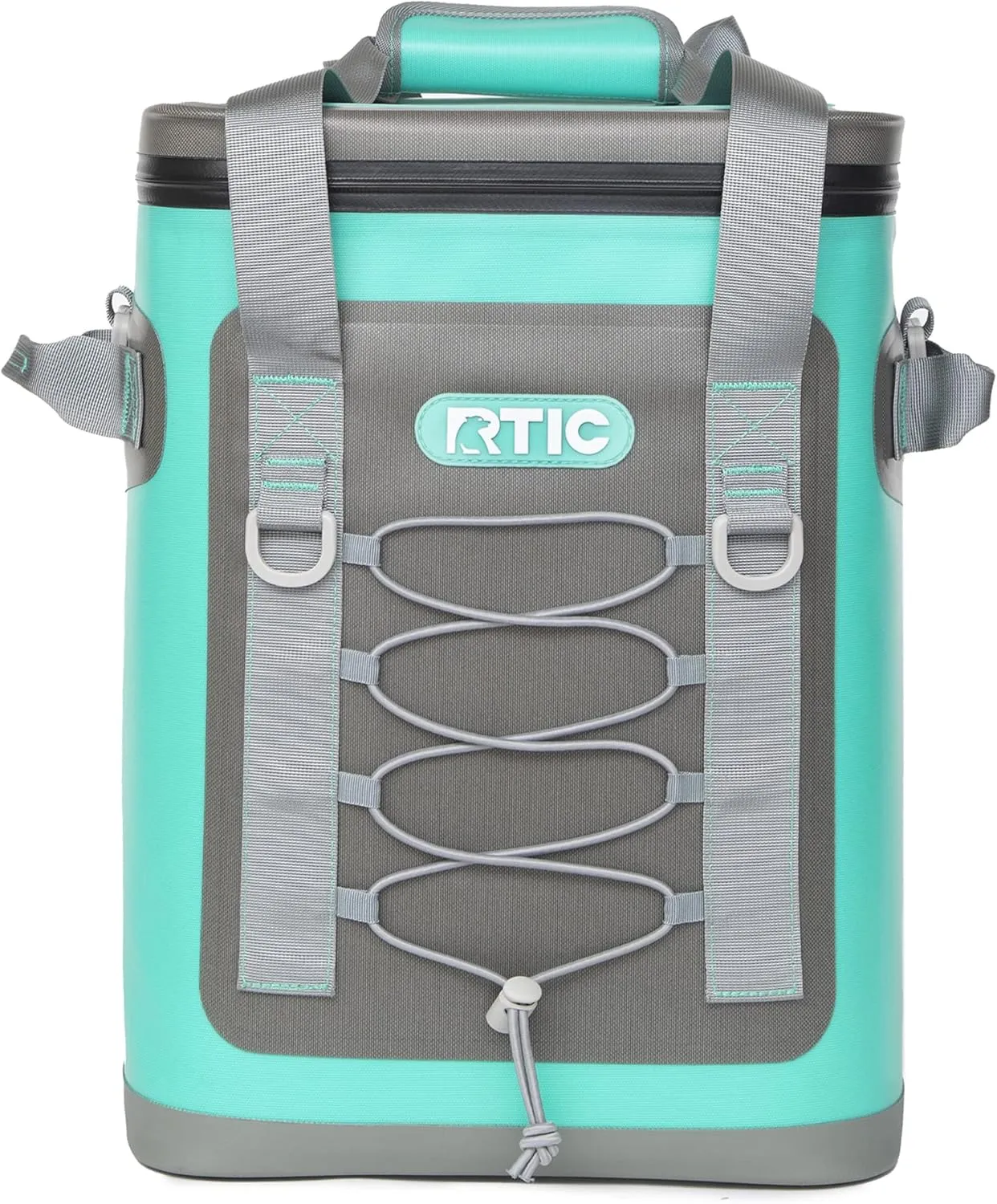 RTIC Backpack Cooler 24 Can, Insulated Portable Soft Cooler Bag Waterproof for Ice, Lunch, Beach, Drink, Beverage, Travel, Camping, Picnic, Car, Hiking, Seafoam Green