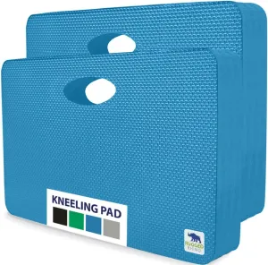Rugged Rhino Soft Foam Patent Pending Kneeling Pad, Garden Knee Pads Resists Water, Thick Durable Shock Absorbent, Comfortable Strong Rebound, Gardening, Mechanic Tools, Bathing Baby, 2 Pack Blue
