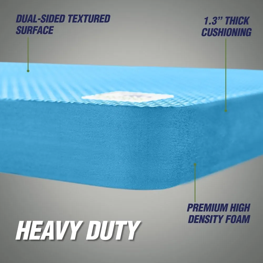 Rugged Rhino Soft Foam Patent Pending Kneeling Pad, Garden Knee Pads Resists Water, Thick Durable Shock Absorbent, Comfortable Strong Rebound, Gardening, Mechanic Tools, Bathing Baby, 2 Pack Blue