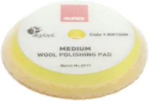 RUPES Coarse Wool Polishing Pad 6.75 inch/ 180mm (1 Unit)