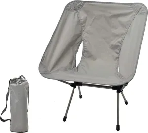 RUVOO Camping Chair Folding Chairs Lawn Chairs Outdoor Ultra-Light Aluminum Alloy Folding Chair Backrest Chair Fishing Barbecue Self-Driving Seat Stool Portable Folding Chair Camp Chair Moon Chair