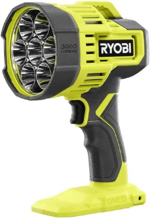 RYOBI 18V ONE  LED Spotlight 650 Yard Beam Distance, PCL661B