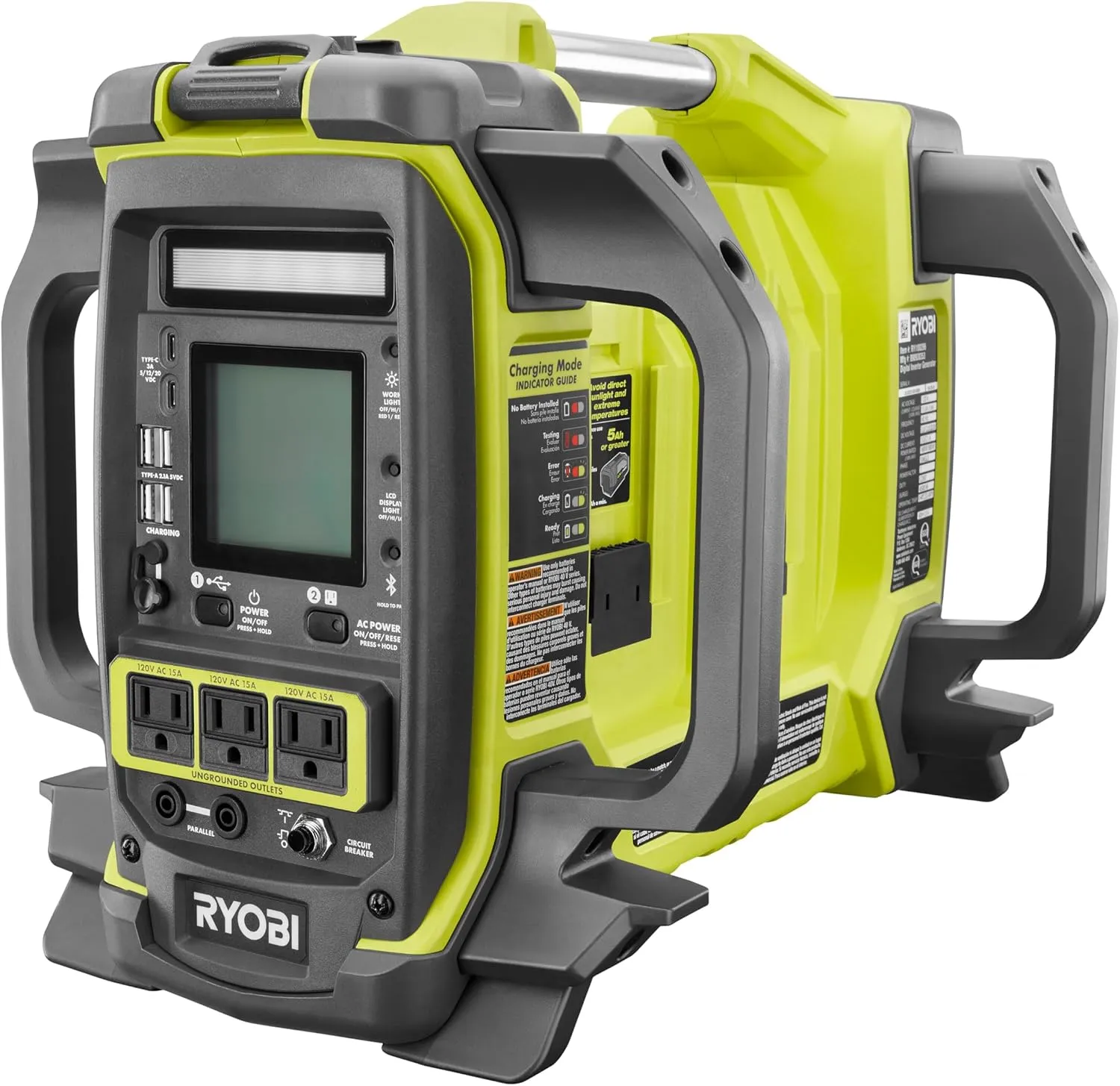 RYOBI 40V 1800-Watt Portable Battery Power Station Inverter Generator (Tool ONLY- Batteries NOT Included)