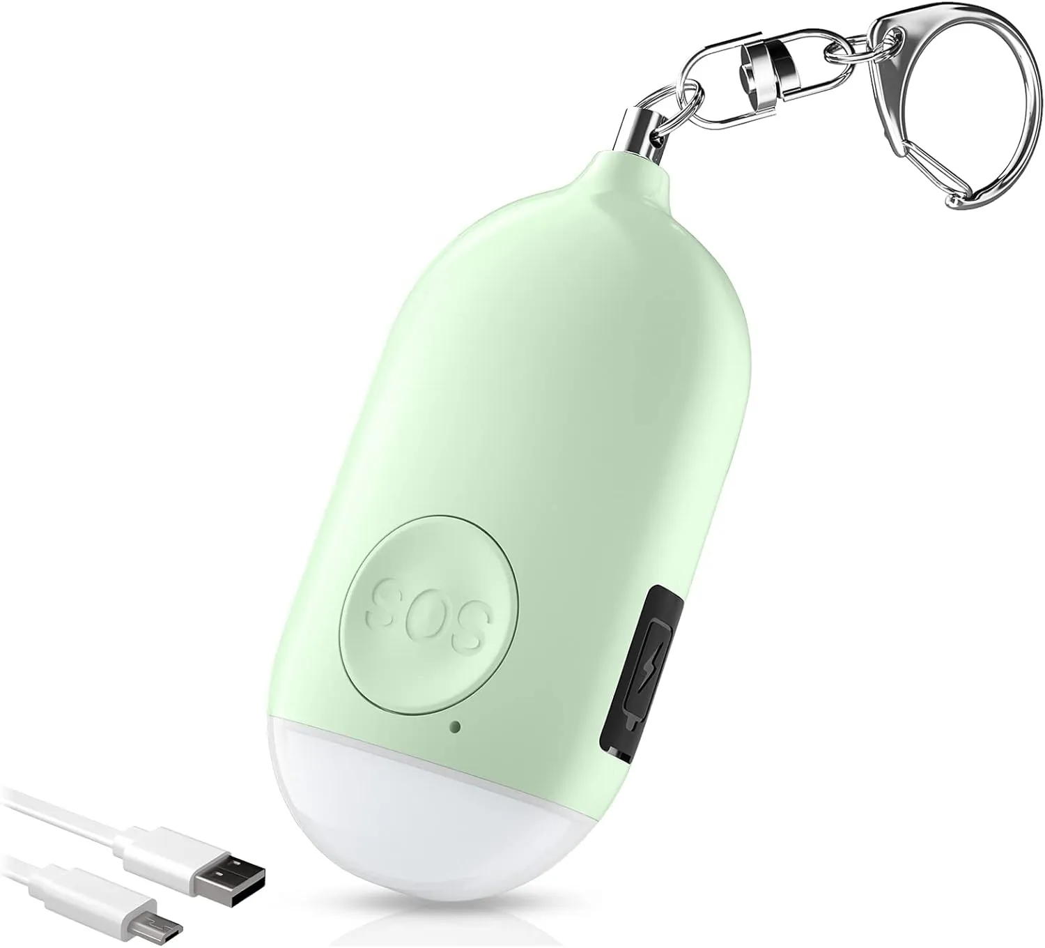 Safe Sound Personal Alarm, 130dB Security Self Defense Alarm Keychain Emergency LED Flashlight with USB Rechargeable, Security Personal Protection Devices for Women Kids Elderly