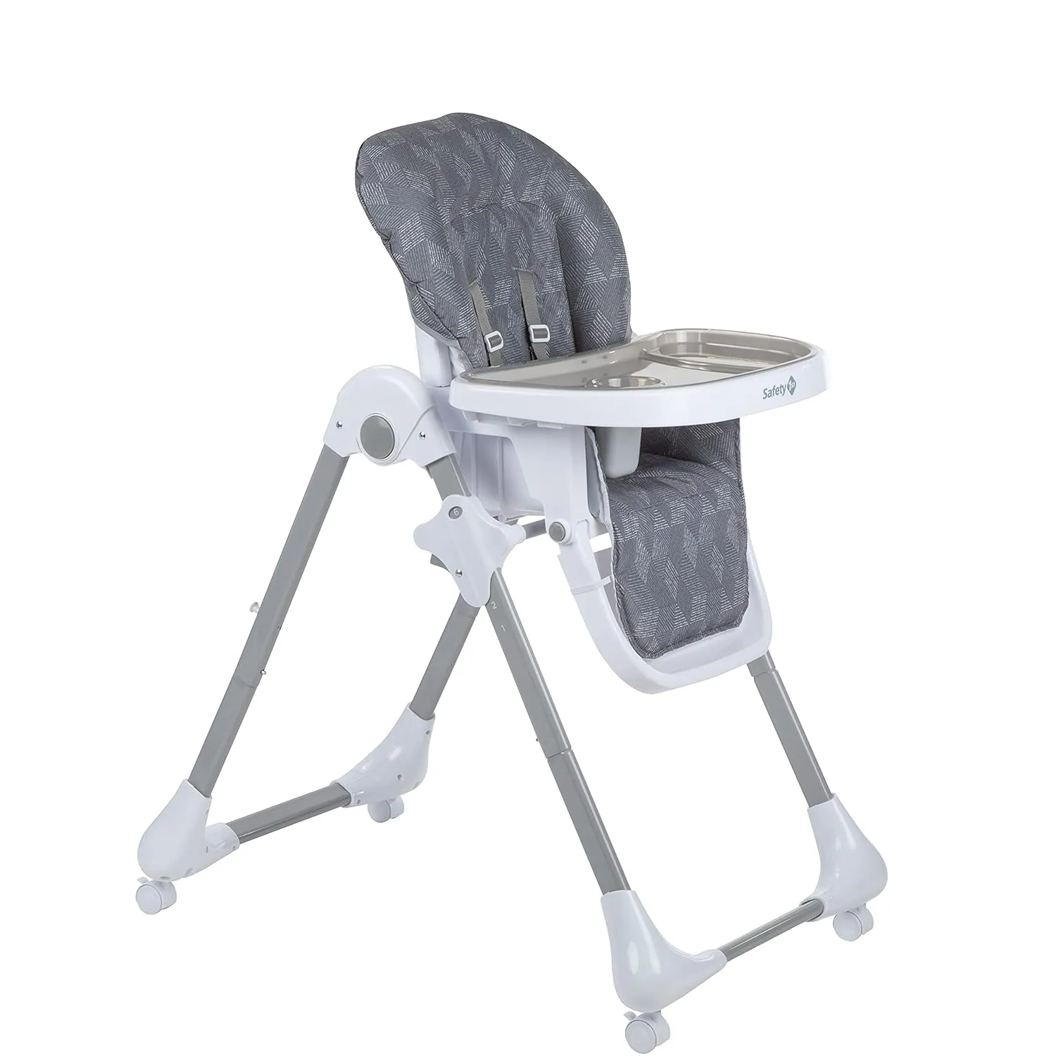 Safety 1st High Chairs for Babies and Toddlers, 3-In-1 Grow and Go with Tray and Adjustable Seat, Monolith