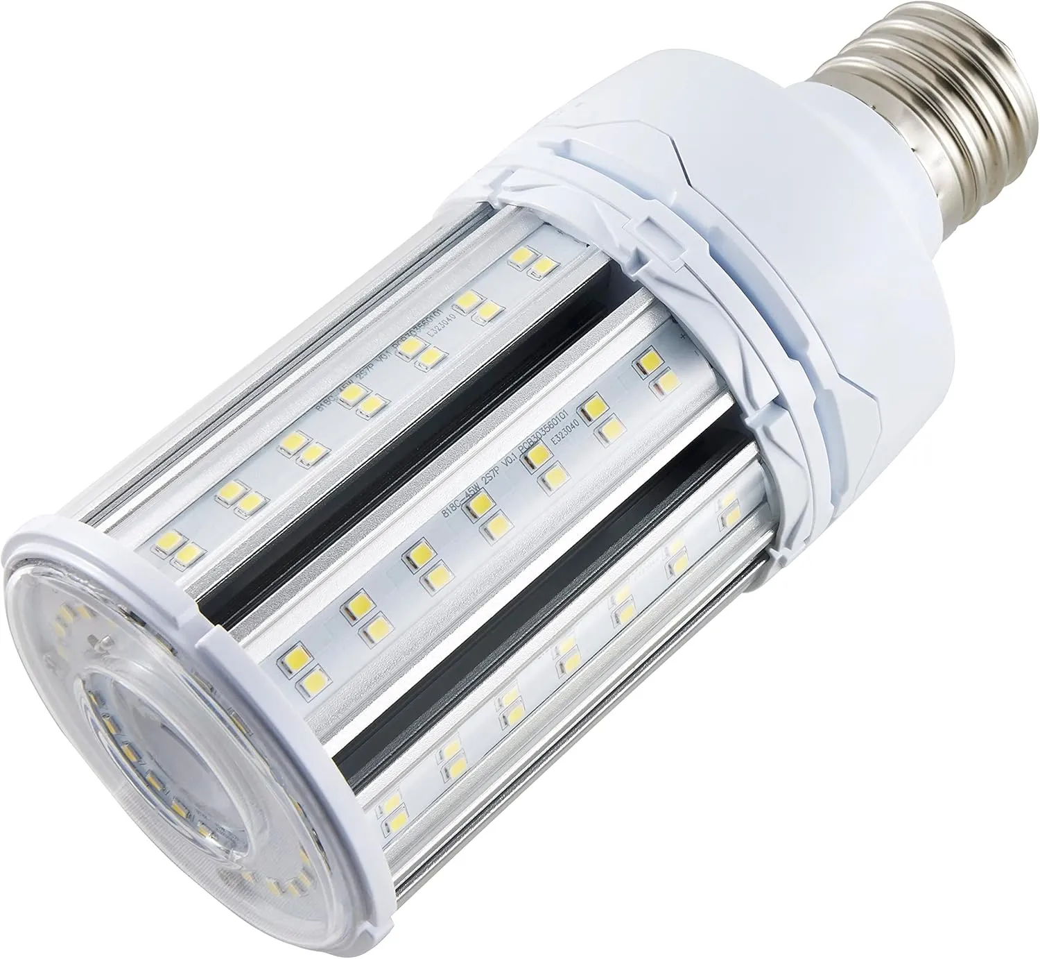 Satco S49393 Corncob LED HID Light Bulb, Mogul Extended Base, 45W, 35000 Hour Rating, 6210L, Natural Light