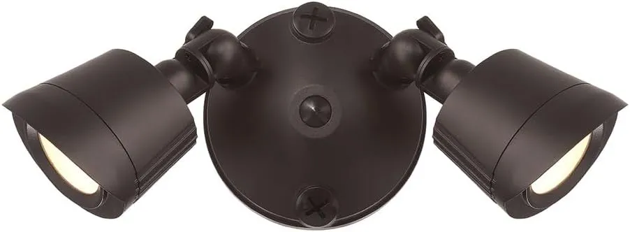 Savoy House 4-Flood Light-A2-3000K-BZ Savoy House Outdoor Flood Light, Integrated LED 2-Light 44 Total Watts, 4" H x 8" W, Bronze