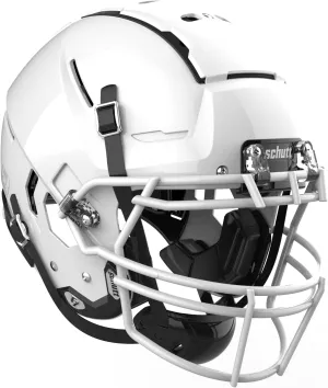 Schutt F7 VTD Collegiate Football Helmet, ROPO NB VC Facemask Attached, X-Large, White