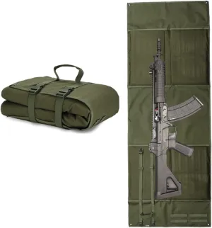 scosao Shooting Mats Prone Padded Portable Roll Up Folded Shooting Mat Extra Large Tactical Shooting Blanket 1000D Oxford Cloth with Thickened Cotton Padding for Shooting Hunting Camping