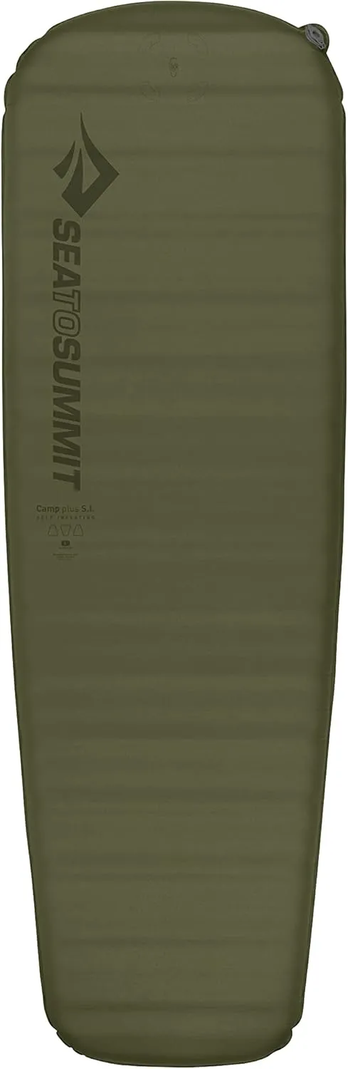 Sea to Summit Camp Plus Self-Inflating Foam Sleeping Mat for Camping, Tapered - Large (78 x 25 x 3 inches)