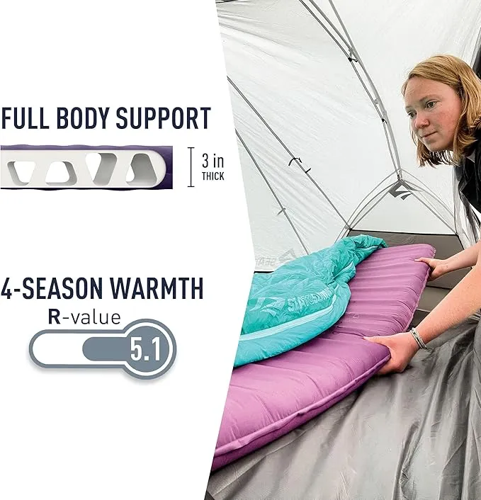 Sea to Summit Comfort Plus Self-Inflating Foam Sleeping Pad for Camping