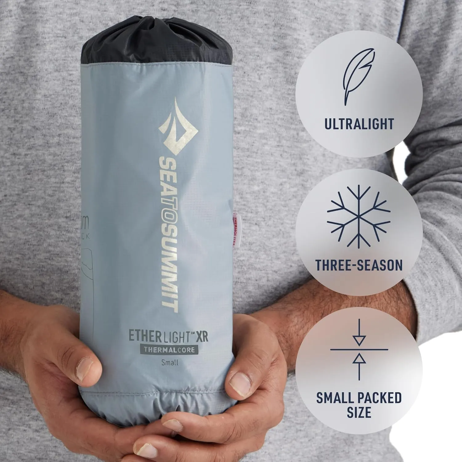 Sea to Summit Ether Light XR Insulated Sleeping Pad, Rectangular - Large (78 x 25 x 4 inches)