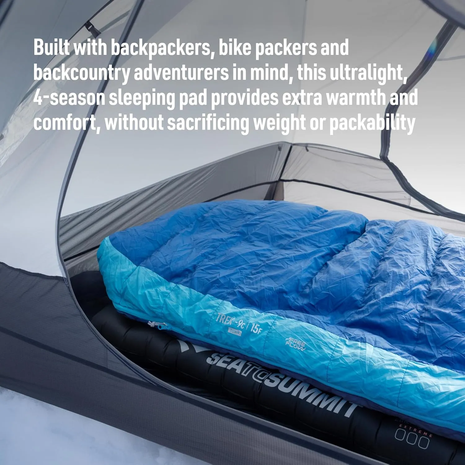 Sea to Summit Ether Light XR Pro Insulated Sleeping Pad, Tapered - Regular (72 x 21.5 x 4 inches)