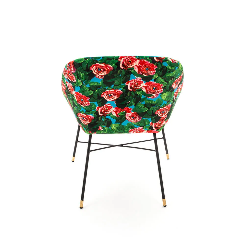 Seletti Toiletpaper Padded Chair Roses