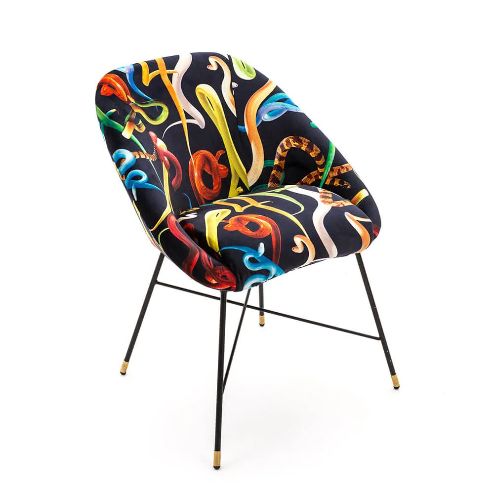 Seletti Toiletpaper Padded Chair Snakes