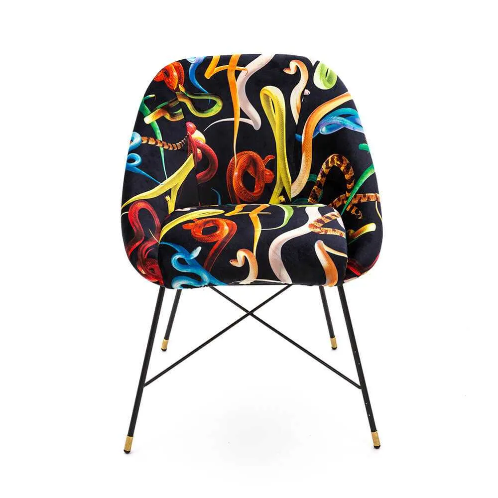 Seletti Toiletpaper Padded Chair Snakes