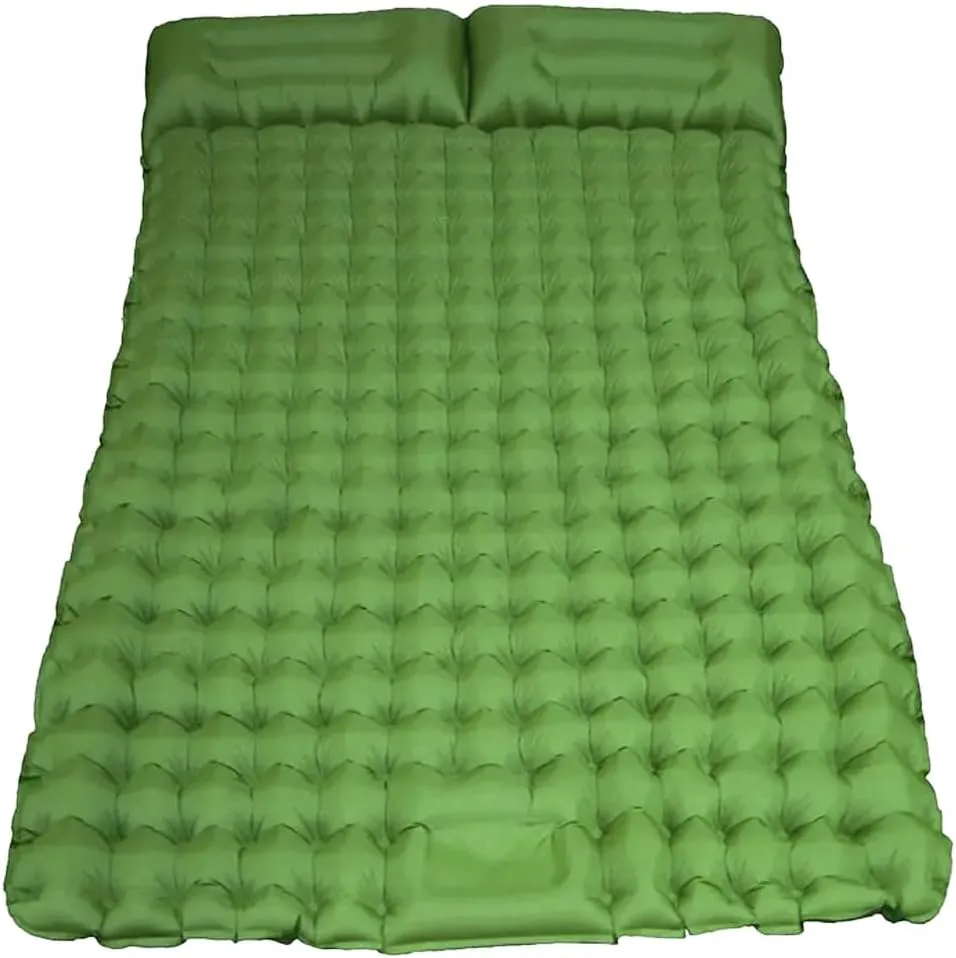 Self-Inflating Sleeping Pad for Camping, Camping Sleeping Pad with Built-in Pump, Extra Thickness Inflatable Sleeping Mat, Ultralight Compact Waterproof Air Mattress for Travel (Green)