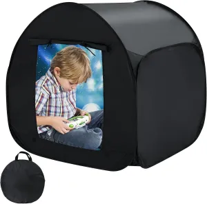 Sensory Tent for Kids, All-Black Blackout Tent for Children Relax & Reduce Anxiety & Improve Focus, Portable Pop-Up Play Tent with Travel Bag, Children's Calm Corner