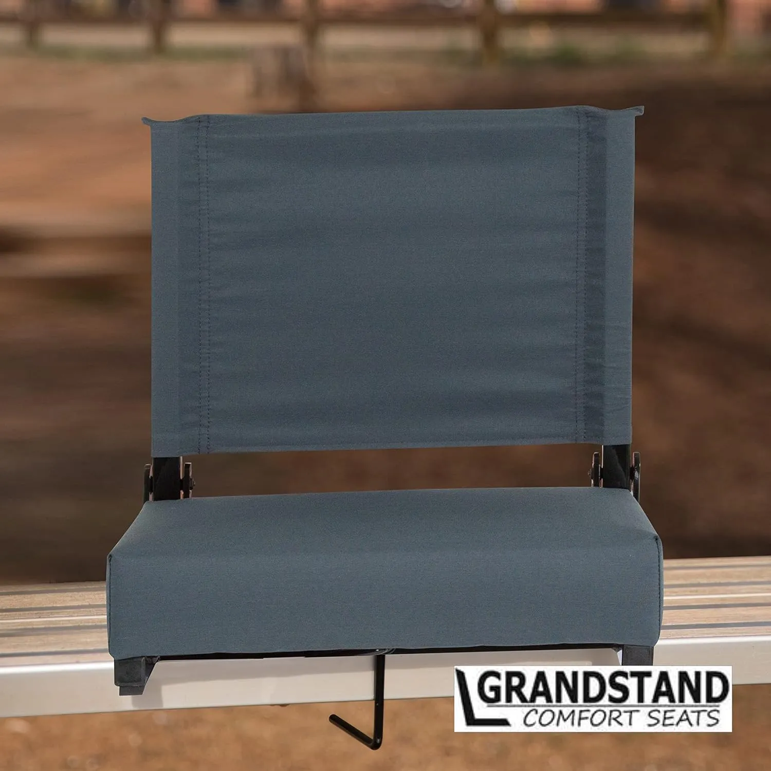 Set of 2 500 lb. Rated Lightweight Stadium Chair with Ultra-Padded Seat