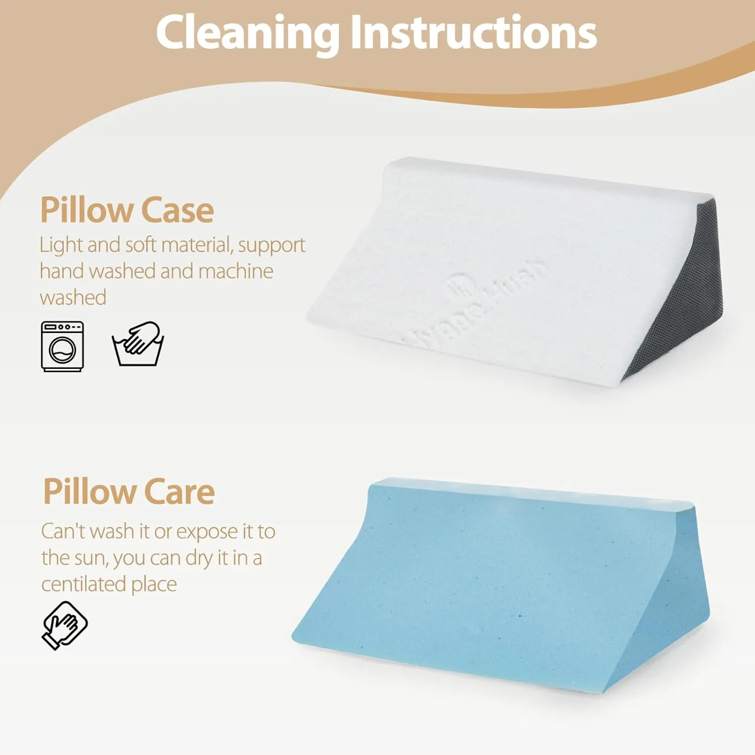 Side Wedge Pillow for Sleeping, Side Sleeper Body Back Positioners for Back Pain, Preventing Bedsores, After Surgery, Pregnancy Support, Ankle Support, Bed Wedge Pillow for Side Sleepers
