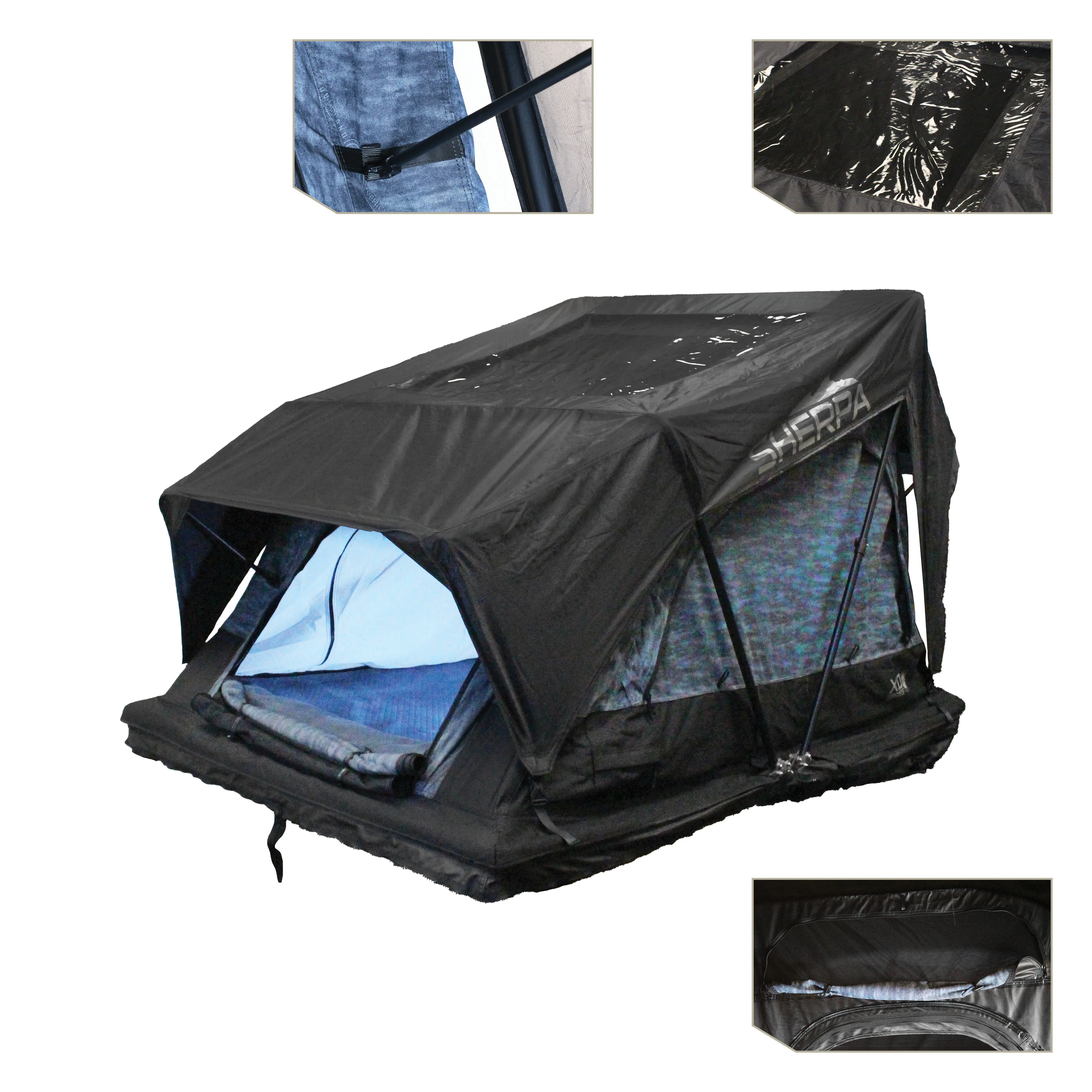 Sided Black & Roof Solo Tent, XD Grey Body Top Soft Sherpa Person, Exclusive savings Rainfly - 1 Creative