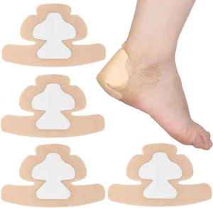 Silicone Heel Bordered Foam Dressing Waterproof Absorbent Wounds Bandages Pressure Sore Adhesive Border Protector for Cracked Heels/Ankle/Elbow Bedsore Ulcer 5"x8" Pack of 6