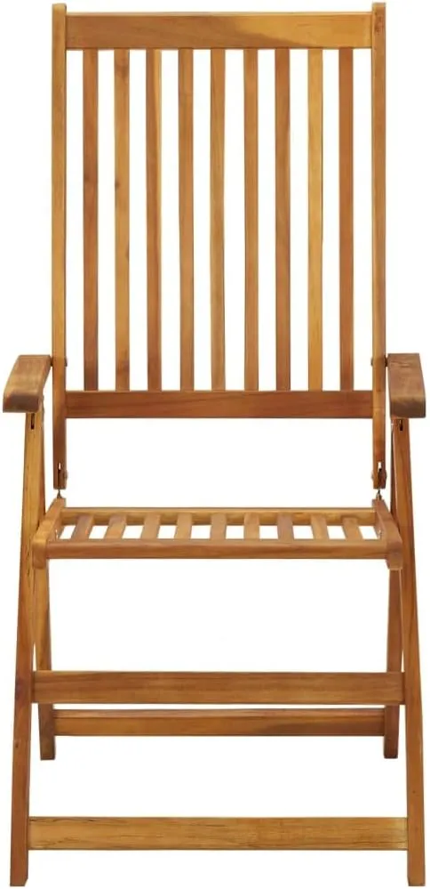 Sillas De Patio Camping Chairs Patio Chairs Lounge Chair - Folding Patio Chairs with Cushions 8 pcs Solid Acacia Wood for Outside Garden Park Beaches