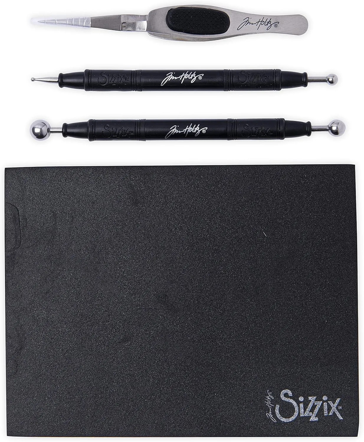 Sizzix (Black) Tim Holtz Shaping Kit 665304 – Scrapbooking and Cardmaking Paper Sculpting Set, One Size