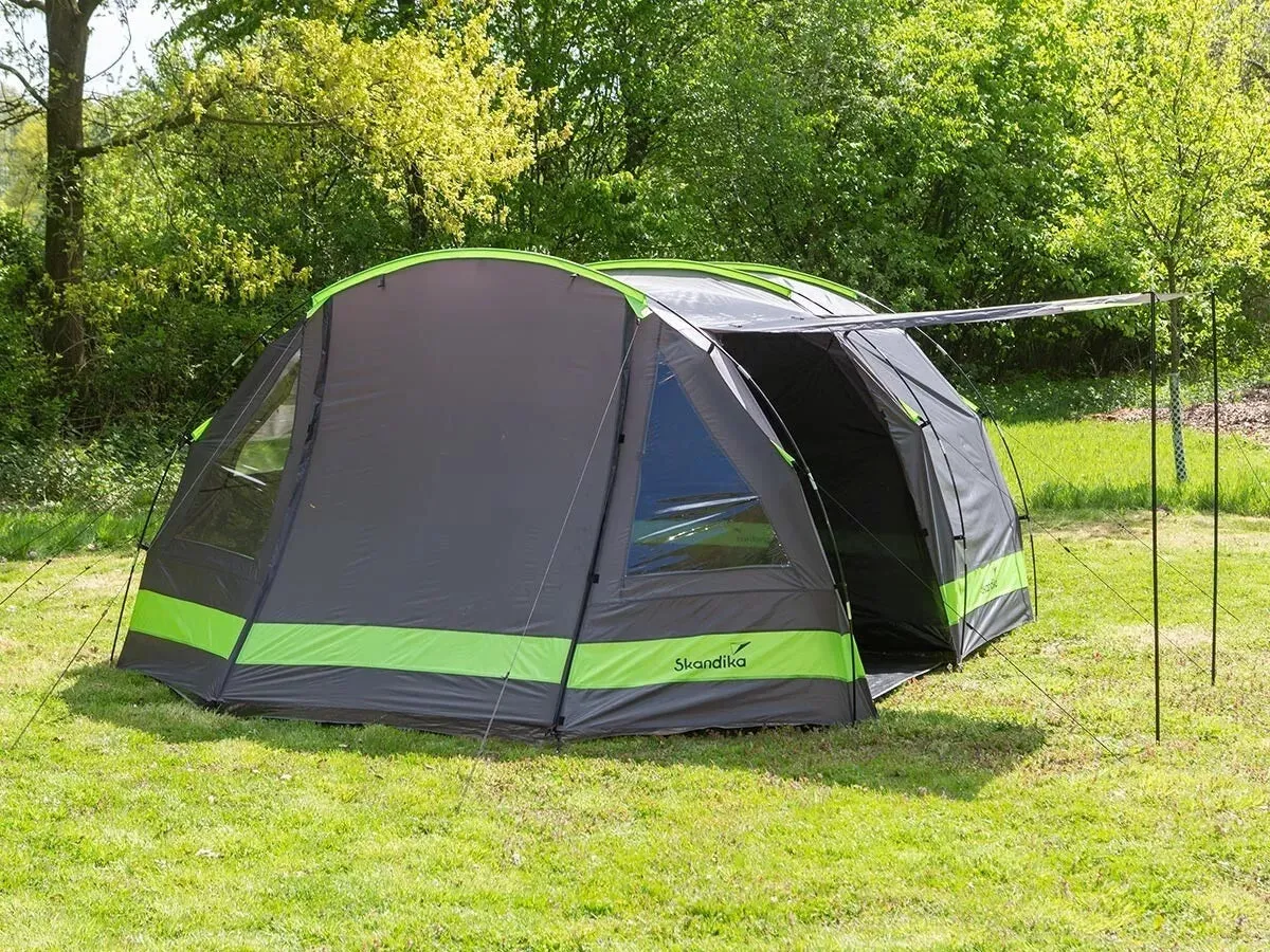 Skandika Kambo 6 Tent Tunnel 6 Person in Black & Green (SKA0037)