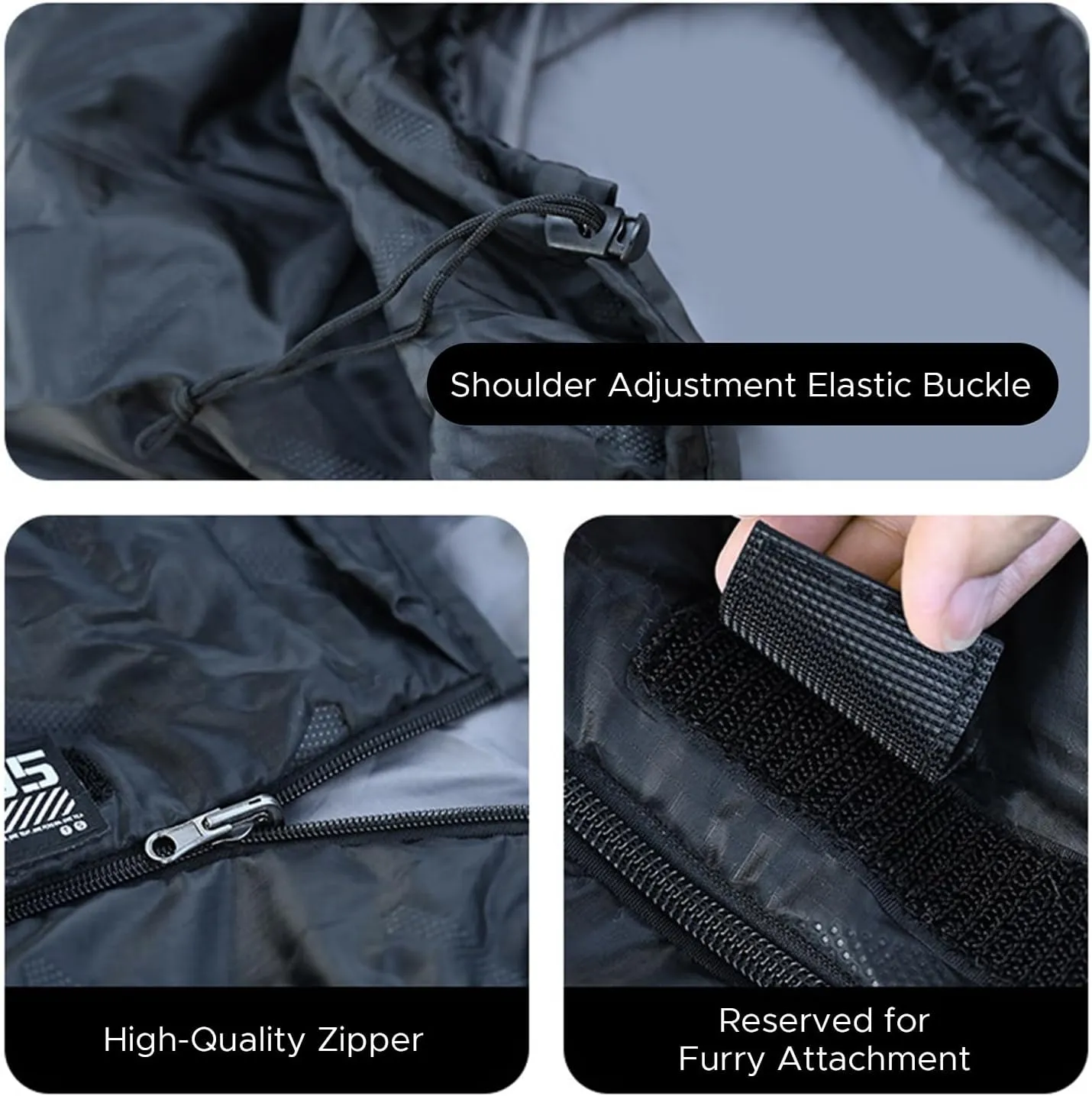Sleeping Bag, 190 x 70 cm Ultrasonic Warmth Sleeping Bag with Compression Sack, 5-15°C Faux Silk Cotton Camping Bag for Backpacking Hiking Travel