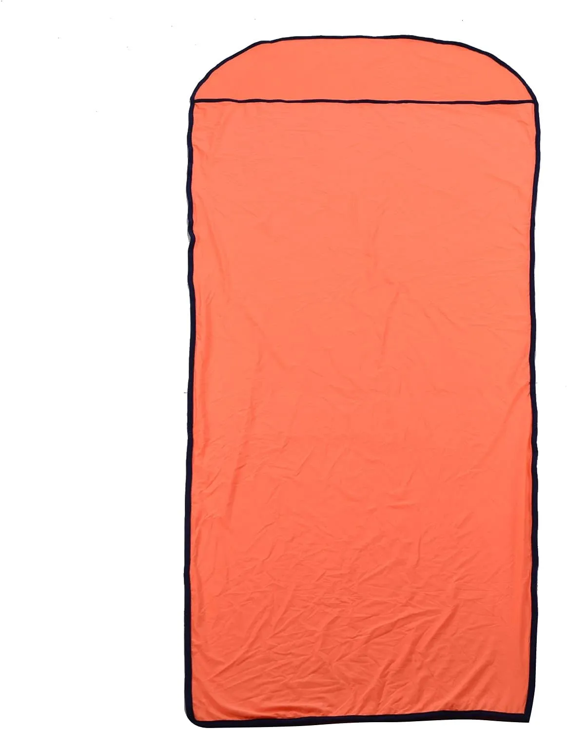 Sleeping Bag Liner, 200x80cm Ultralight Multifunctional Elastic Sleeping Sack Lightweight Breathable Cotton Liner for Picnic Hiking Outdoor Camping(Orange)