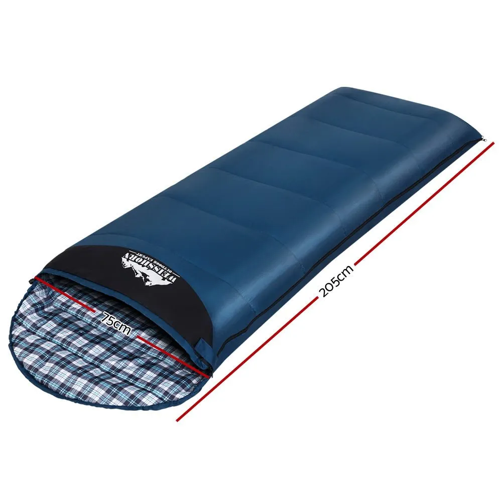Sleeping Bag Single Camping Hiking Winter Thermal